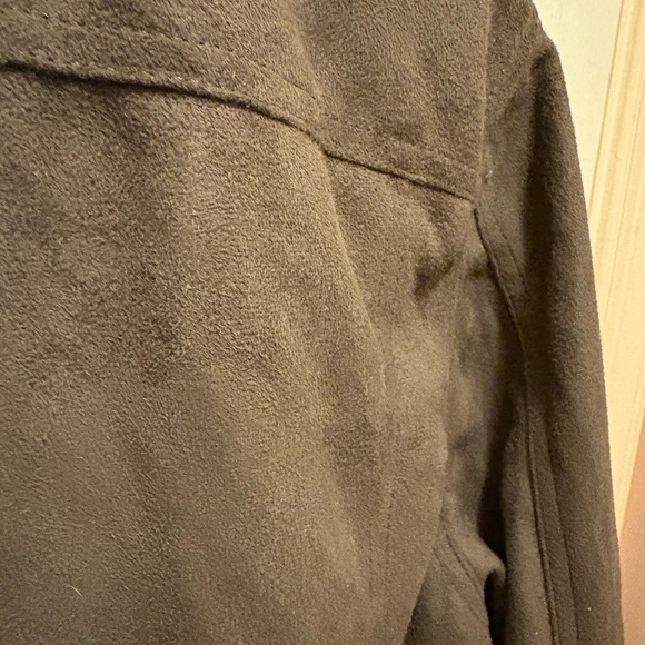 CXL by Christian Lacroix Men’s Faux Suede Brown Snap-Front Jacket Size Large NWT - Picture 13 of 14